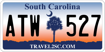 SC license plate ATW527
