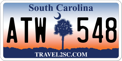 SC license plate ATW548