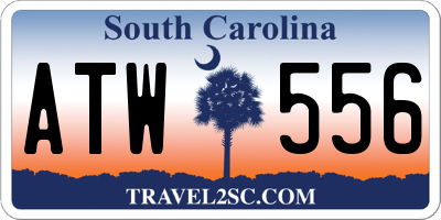 SC license plate ATW556