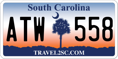 SC license plate ATW558
