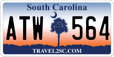 SC license plate ATW564