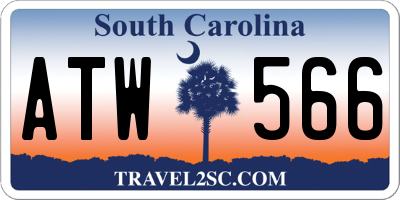 SC license plate ATW566