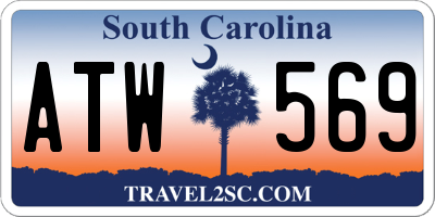 SC license plate ATW569