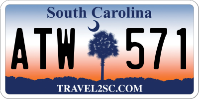 SC license plate ATW571