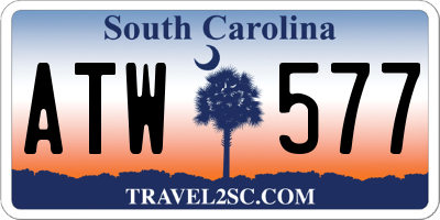 SC license plate ATW577
