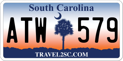 SC license plate ATW579