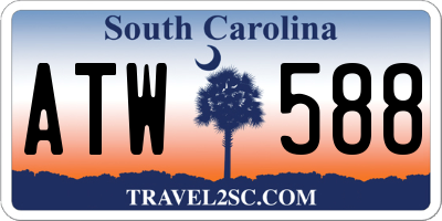 SC license plate ATW588