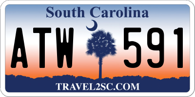SC license plate ATW591