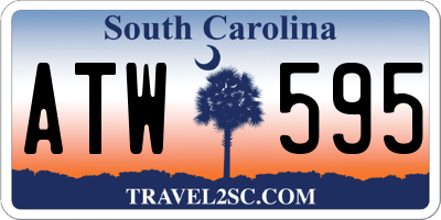 SC license plate ATW595