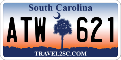 SC license plate ATW621