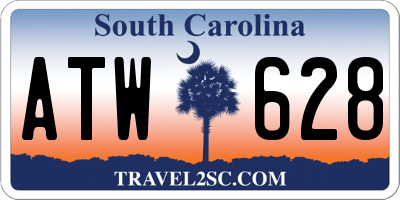 SC license plate ATW628