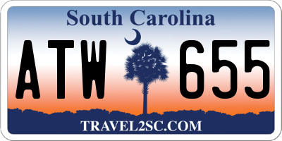 SC license plate ATW655