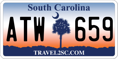 SC license plate ATW659