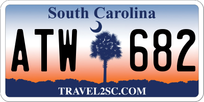 SC license plate ATW682