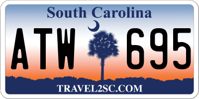SC license plate ATW695