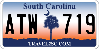 SC license plate ATW719