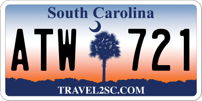 SC license plate ATW721