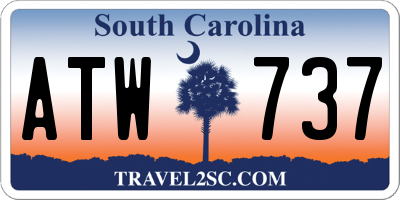 SC license plate ATW737