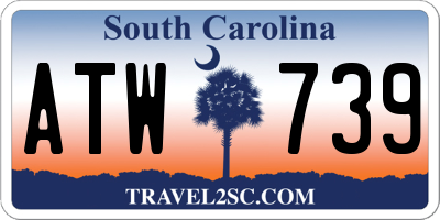 SC license plate ATW739