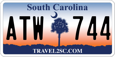 SC license plate ATW744