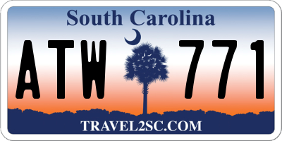 SC license plate ATW771