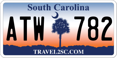 SC license plate ATW782