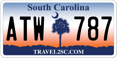 SC license plate ATW787
