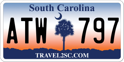 SC license plate ATW797