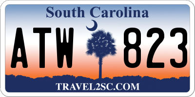 SC license plate ATW823