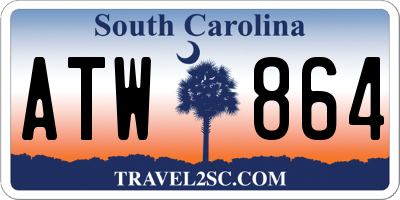 SC license plate ATW864