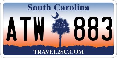 SC license plate ATW883