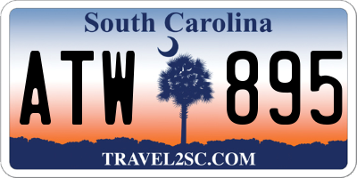 SC license plate ATW895