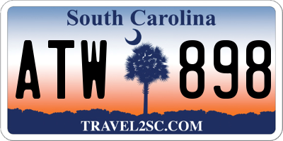 SC license plate ATW898