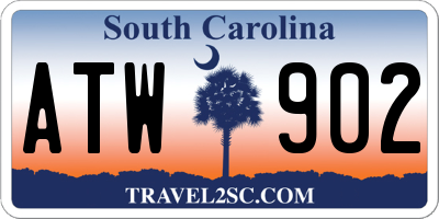 SC license plate ATW902