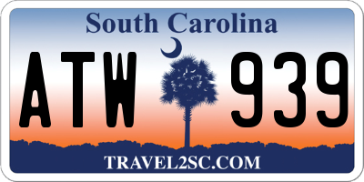 SC license plate ATW939