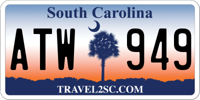 SC license plate ATW949
