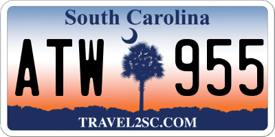 SC license plate ATW955