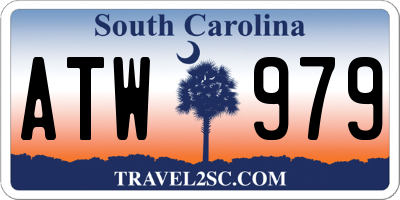 SC license plate ATW979
