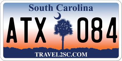 SC license plate ATX084