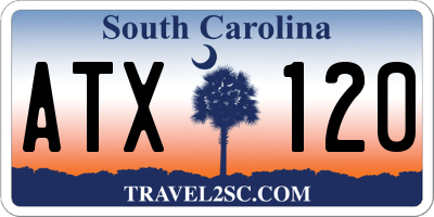 SC license plate ATX120