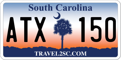 SC license plate ATX150