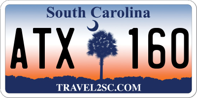 SC license plate ATX160