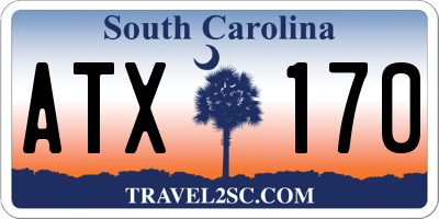 SC license plate ATX170