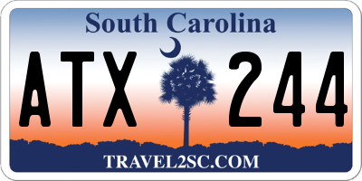 SC license plate ATX244
