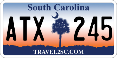 SC license plate ATX245
