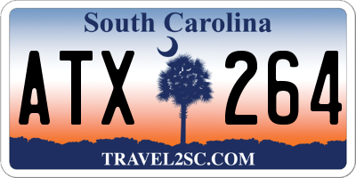 SC license plate ATX264