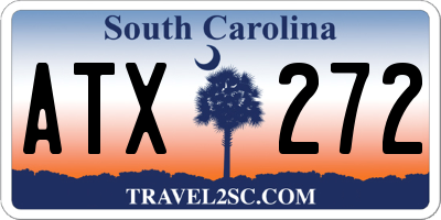 SC license plate ATX272