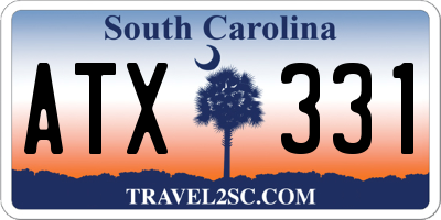 SC license plate ATX331