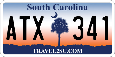 SC license plate ATX341
