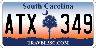 SC license plate ATX349